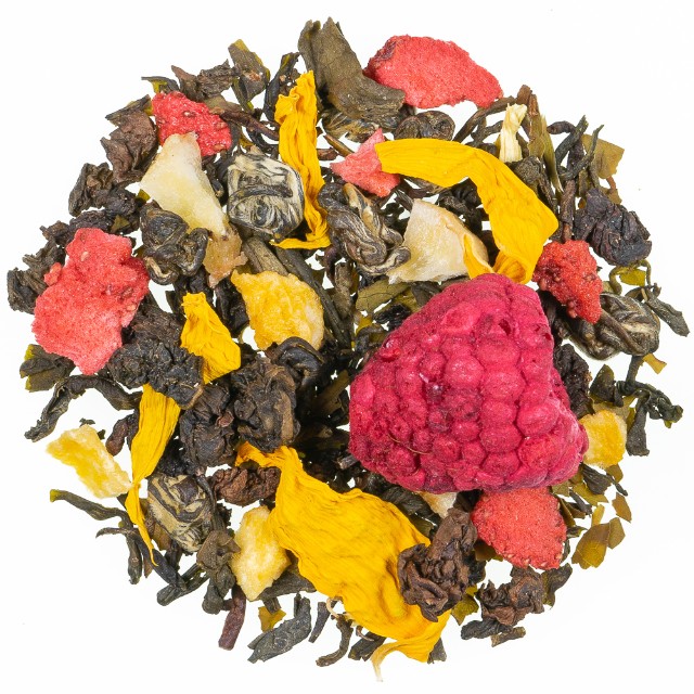 Aprikoze Banāns Aromatizēta Zaļā Tēja