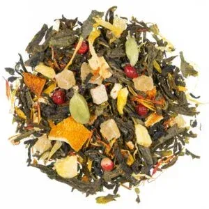 Apricot Cardamom Natural – zaļā tēja ar aprikozi un kardamonu