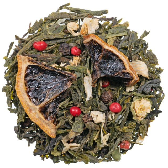 Citrons Pipars Aromatizētā Zaļā Tēja