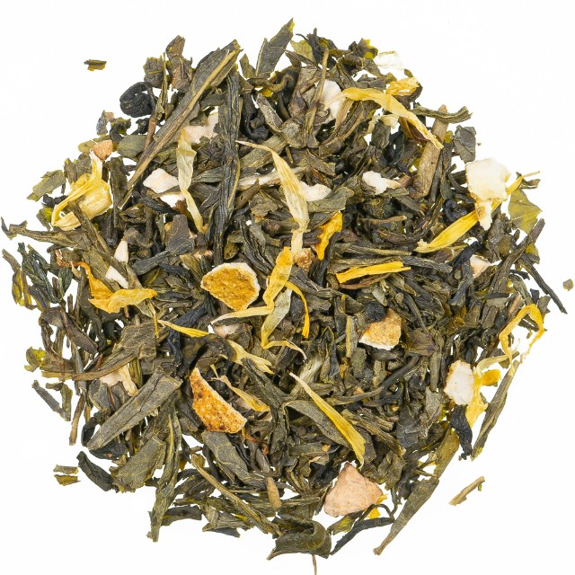 Mango Citrusa Aromatizētā Zaļā Tēja (Bio)