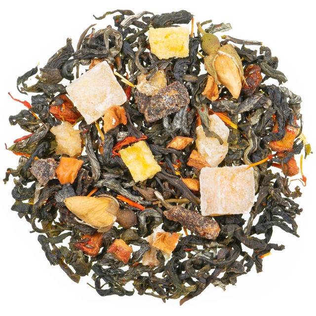 Persiks Papaija Aromatizēta Zaļā Tēja