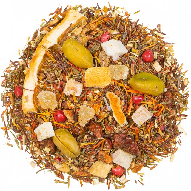  Apelsīns Pistācijas Zaļā meduskrūma tēja