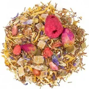 Green Rooibos Raspberry Strawberry — zaļais rooibos ar avenēm un zemenēm